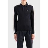 Emporio Armani % 100 Yünlü Fermuarlı Polo Yaka Kazak Erkek Kazak 6R1MU1 1mmhz 0920 - S - Lacivert