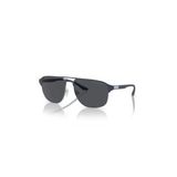 Emporio Armani 2144 336887 60-16 Gümüş Erkek Güneş Gözlüğü