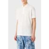 Emporio Armani 3D1FF2 1JTKZ 0101 Polo Yaka Beyaz Erkek T-shirt
