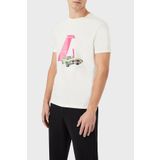 Emporio Armani 3L1T8P1JW5ZF119 Beyaz Erkek T-Shirt