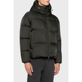 Emporio Armani 6D1BC3 1NNXZ 05A6 - Haki Jakarlı Logo Baskılı Regular Fit Erkek Mont