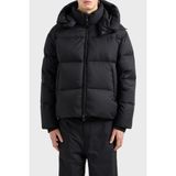 Emporio Armani 6D1BC3 1NNXZ 0999 Siyah Jakarlı Logo Baskılı Regular Fit Erkek Mont
