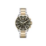 Emporio Armani AR11361 Altın Metalik Gri Erkek Kol Saati