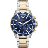 Emporio Armani Ar11362 Kol Saati Erkek Çelik Malzeme 5 ATM Suya Dayanıklı Renkli Kadran ve Kordon