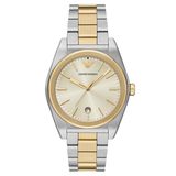 Emporio Armani AR11716 Altın Rengi Metalik Gri Çelik Erkek Kol Saati