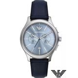 Emporio Armani Ar11747 Lacivert Deri Erkek Kol Saati