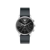 Emporio Armani AR11774 Siyah Deri Erkek Kol Saati