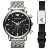 Emporio Armani AR80062SET Erkek Kol Saati ve Bileklik Seti