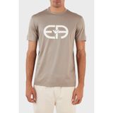 Emporio Armani Baskılı Slim Fit Bisiklet Yaka T Shirt Erkek T Shirt 8N1TF6 1juvz 0643 - Bej