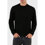 Emporio Armani Bisiklet Yaka % 100 Yün Kazak Erkek Kazak 6R1MX4 1mfvz F016 - Siyah - 2XL