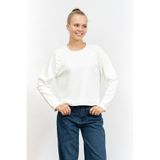 Emporio Armani Bisiklet Yaka Sweatshirt, L, 995201, Beyaz, kadın