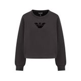 Emporio Armani Bisiklet Yaka Sweatshirt, S, 6R2M7L2JTDZ, Siyah, kadın