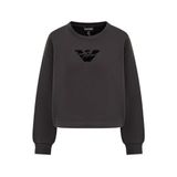 Emporio Armani Bisiklet Yaka Sweatshirt, XL, 6R2M7L2JTDZ, Siyah, kadın