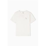 Emporio Armani Bisiklet Yaka T-Shirt Beyaz, L, EW001809AF14836, VANILLA ICE/OFF WHITE, Kadın