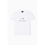 Emporio Armani Bisiklet Yaka T-Shirt Beyaz, M, EW004384AF12571, BRILLIANT WHITE, Kadın
