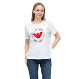 Emporio Armani Bisiklet Yaka T-Shirt , L, 972608, Beyaz, Kadın