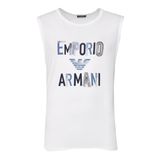 Emporio Armani Bisiklet Yaka T-Shirt, M, 2118004R468, Beyaz, Erkek