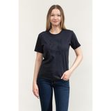 Emporio Armani Bisiklet Yaka T-Shirt, S, EW002958AF12573, Lacivert, Kadın