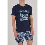 Emporio Armani Bisiklet Yaka T-Shirt, XL, 2118184R469, Lacivert, Erkek