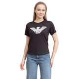 Emporio Armani Bisiklet Yaka T-Shirt , XXL, 974834, Lacivert, Kadın