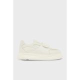 Emporio Armani Cırt Cırtlı Detaylı Sneaker Ayakkabı Erkek Ayakkabı EM005398 AF17451 U0003 - Beyaz