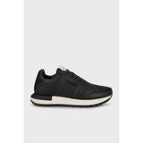 Emporio Armani Deri Kalın Tabanlı Sneaker Ayakkabı Erkek Ayakkabı EM003740 AF19726 MC005 - Siyah