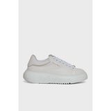 Emporio Armani Deri Karışımlı Logolu Sneaker Ayakkabı Bayan Ayakkabı EW004804 AF24783 U0012 - Ekru