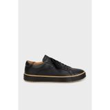 Emporio Armani Deri Logolu Sneaker Ayakkabı Erkek AYAKKABI EM003081 AF18228 UC001