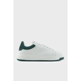 Emporio Armani Deri Logolu Sneaker Ayakkabı Erkek Ayakkabı EM003663 AF18212 M0095 - Beyaz - Haki