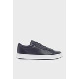 Emporio Armani Deri Logolu Sneaker Ayakkabı Erkek Ayakkabı EM005292 AF24320 U8139 - Lacivert