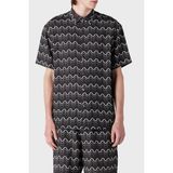 Emporio Armani Desenli Kısa Kollu Gömlek Erkek Gömlek 3R1CQ7 1nwdz F074 - Siyah