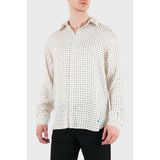 Emporio Armani Desenli Relaxed Fit Uzun Kollu Gömlek Erkek Gömlek EM005762 AF13285 F1184 - Beyaz