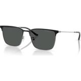 Emporio Armani EA 2164D 300187 57 Unisex Kare Siyah Kombine Kemik Güneş Gözlüğü