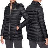 Emporio Armani EA7 6DTK01 Kadın Kışlık Yarım Uzunlukta Sentetik Dolgulu Ceket, Siyah, S