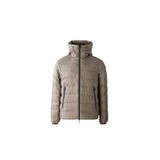 Emporio Armani EM003043 AF15384 U6189 Bej Kapitoneli Logolu Regular Fit Kapüşonlu Erkek Mont