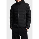 Emporio Armani EM003043 AF15384 UC001 Siyah Kapitoneli Logolu Regular Fit Kapüşonlu Erkek Mont
