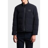 Emporio Armani EM003278 AF18499 UB118 - Lacivert Kapitoneli Logolu Regular Fit Dik Yaka Erkek Mont