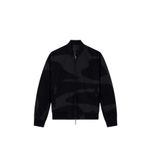 Emporio Armani EM003783 AF19870 FC252 Siyah Jakarlı Logo Baskılı Regular Fit Erkek Mont