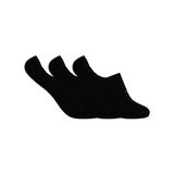 Emporio Armani Erkek 3'lü Paket Footie Çorap, Gerçek Siyah, Small-Medium