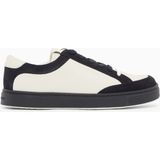 Emporio Armani Erkek Bağcıklı Marka Logolu Spor Stil Lacivert-Ekru Sneaker EM004784 AF23198-MB513 - Lacivert - Ekru
