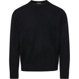 Emporio Armani Erkek Basic Uzun Kollu Logo Nakışlı Siyah Kazak 6R1MX4 1MFVZ-F012 - XL