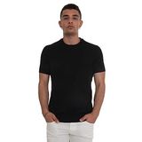 Emporio Armani Erkek Bisiklet Yaka Kısa Kollu T-Shirt, Siyah, S