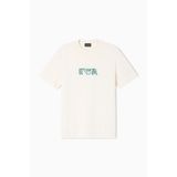 Emporio Armani Erkek Bisiklet Yaka T-Shirt Krem