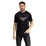 Emporio Armani Erkek Bisiklet Yaka T-Shirt, Lacivert, L Beden
