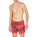 Emporio Armani Erkek Bold Logolu Boxer Mayo, Kırmızı/Oblique Logo, 48
