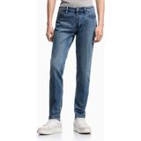 Emporio Armani Erkek Dar Kalıp Mikro Desenli Düşük Bel Denim Lacivert Jeans EM000668 AF24871-MB002 - 33 / 32