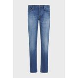 Emporio Armani Erkek Denim Kumaş Normal Bel Düz Model Mavi Jeans 6R1J75 1D09Z-0942 - 30