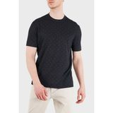Emporio Armani Erkek Desenli Bisiklet Yaka Kısa Kol Siyah T-Shirt EM005270 AF24857-FB485 - 3XL