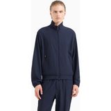 Emporio Armani Erkek Dokulu Kumaş Dik Yaka Normal Kalıp Uzun Kollu Lacivert Ceket EM001364 AF14076-UB118 - 52