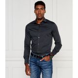 Emporio Armani Erkek Dokuma Gömlek Yaka Uzun Kol Günlük Siyah Gömlek 6D1C86 1K6AZ-F936
